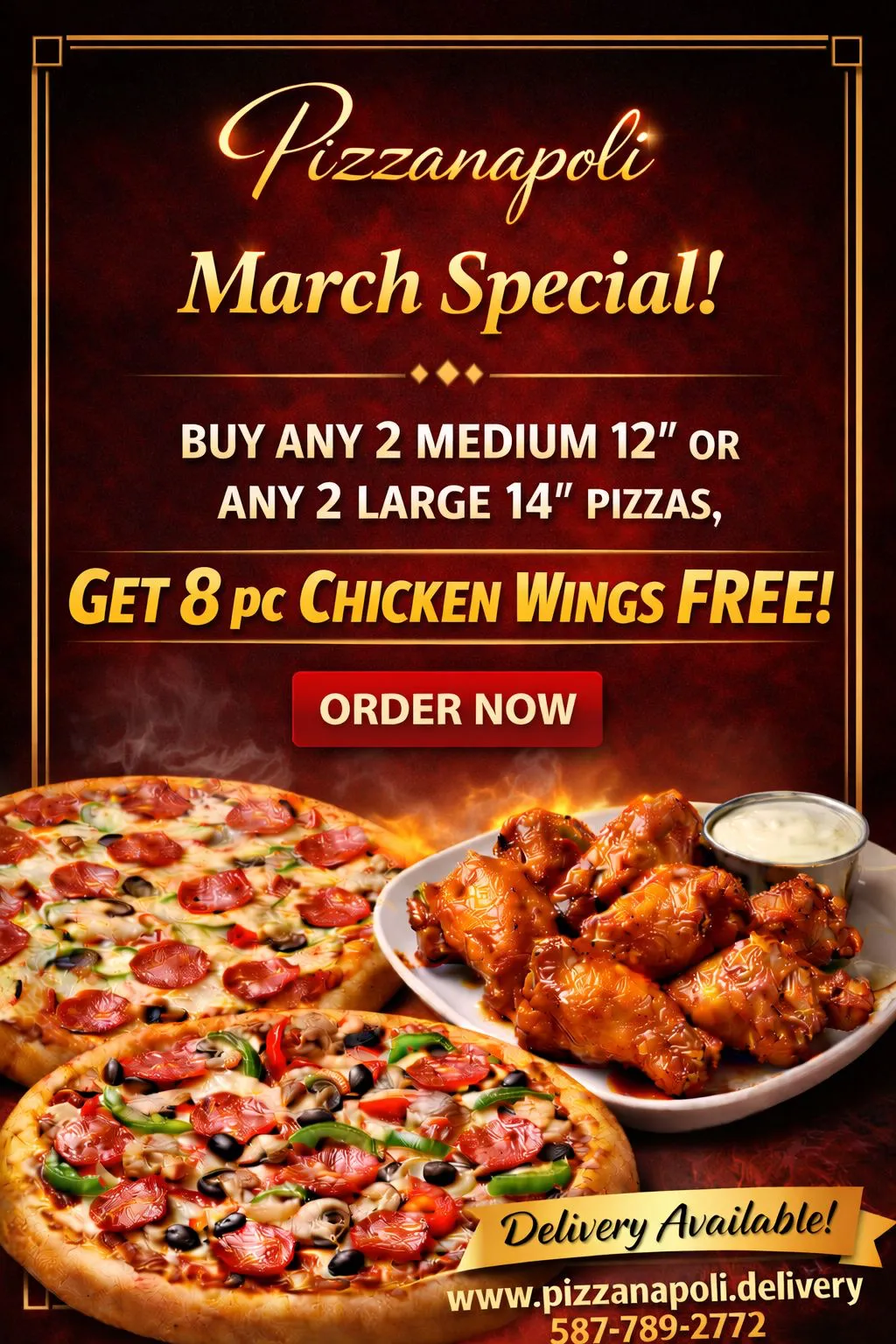 Special Offer at Pizzanapoli Lloydminster
