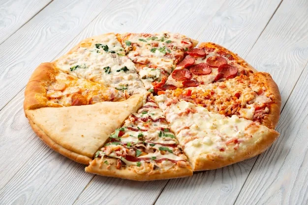 Half cheese half pepperoni pizza showing authentic Italian style at PizzaNapoli Lloydminster